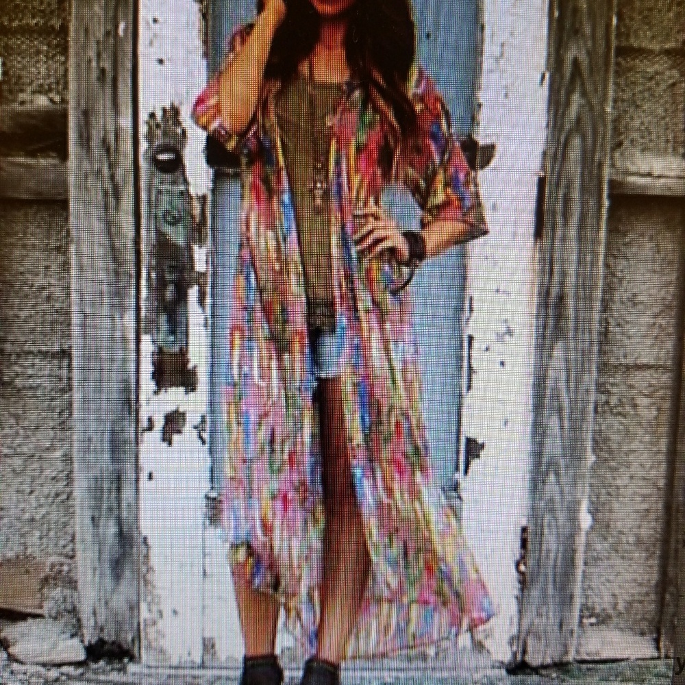 Cactus print duster